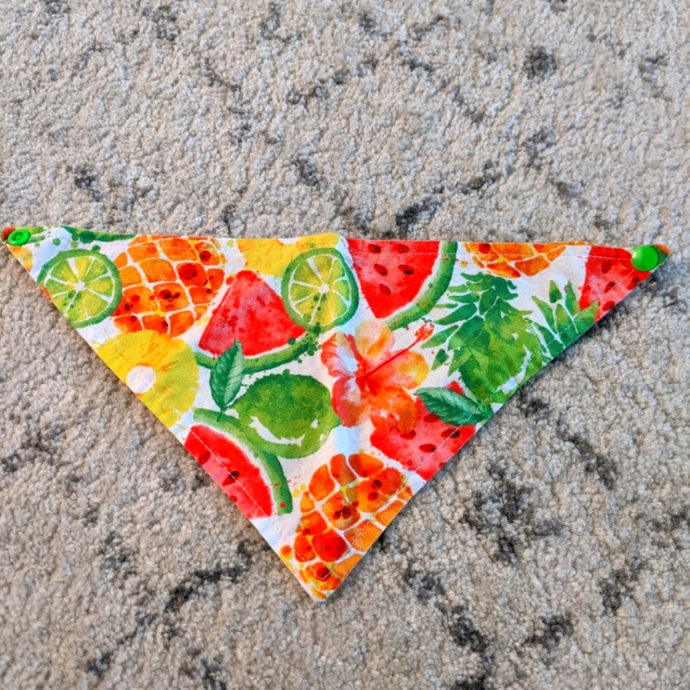Summer Fiesta Pineapple Snap On Pet Bandana